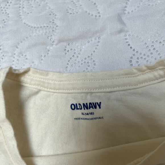 Old Navy Palm Tree Skateboard Graphic Tee Size 14/16 - Picture 5 of 6